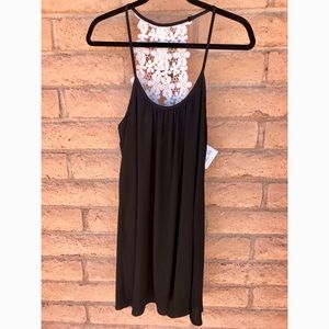 ‘Brandy’ Floral Lace Black Dress